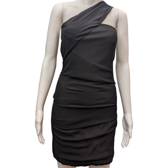 Rag & Bone Dress Size 2 Silk One Shoulder Wedding Guest Formal Date Night LBD - Picture 1 of 10